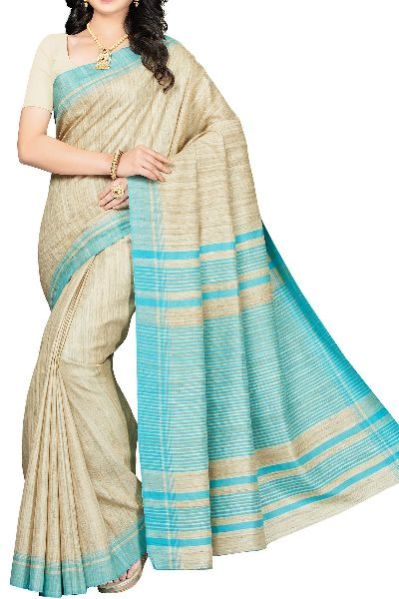 Tussar Ghicha Border Sarees with Silk Mark 03