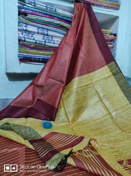Tussar Ghicha Pallu Sarees 02