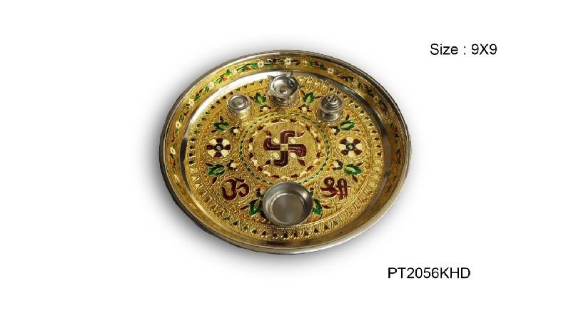 Decorative Pooja Thali 04
