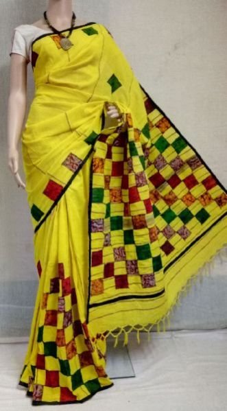 Applique Work Khesh Sarees