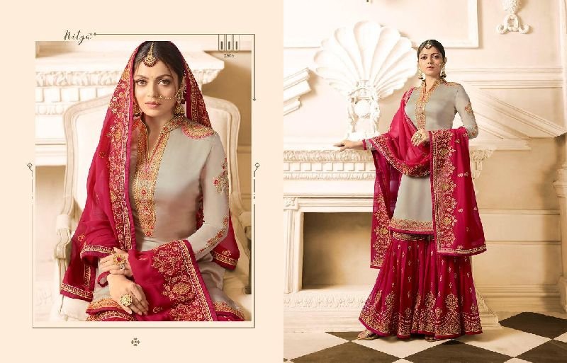 Designer Palazzo Suit 04