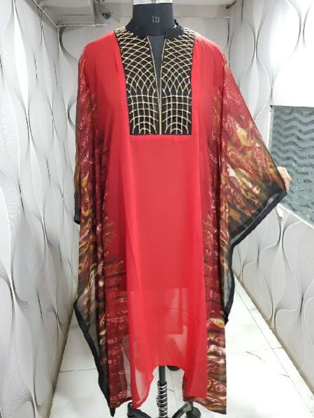 Georgette Kaftan Kurti 01