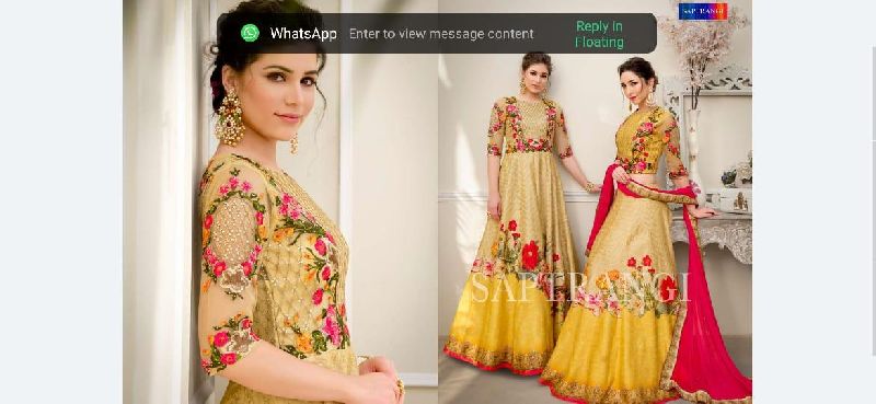 Ladies Designer Gown 25