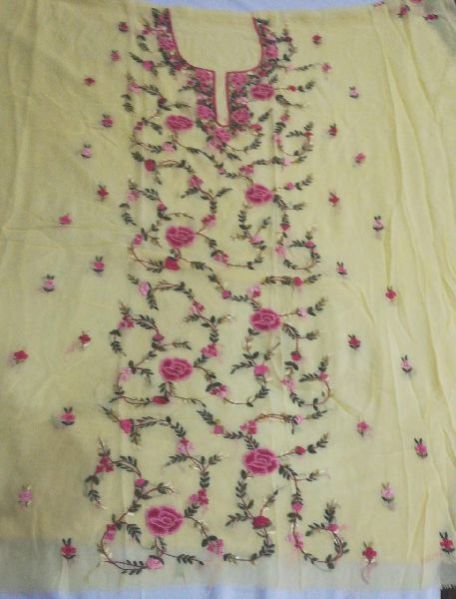 Ladies Embroidered Unstitched Suit 04