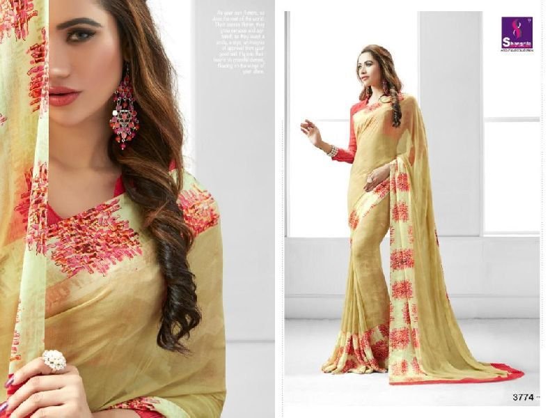 D No. 3774 Satin Saree