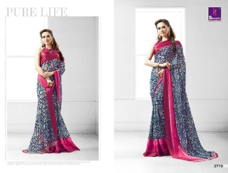 D No. 3779 Satin Saree
