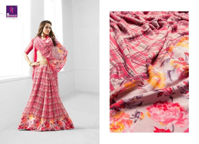 D No. 3781 Satin Saree