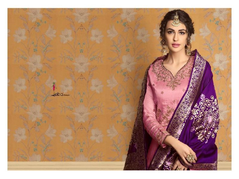 D No. 1026 Tussar Satin Gown