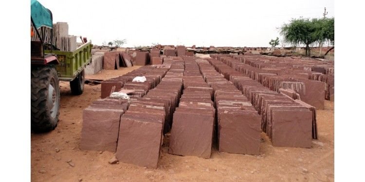 Agra Red Sandstone Slab 02