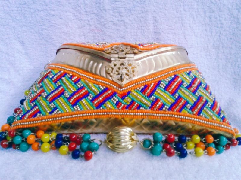 8 Inch Mat Work Clutch Purse 01