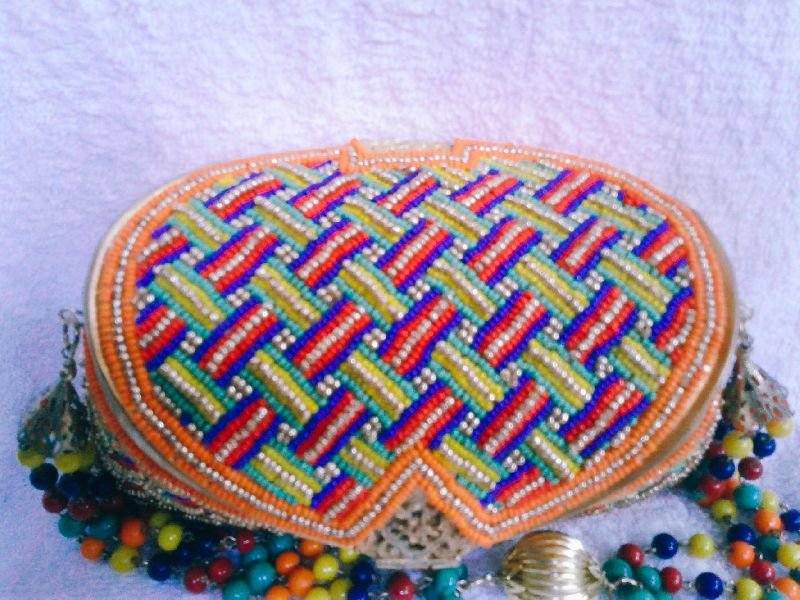 8 Inch Mat Work Clutch Purse 02