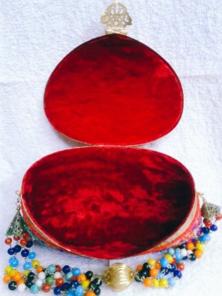 8 Inch Multi Aari Work Clutch Purse 04