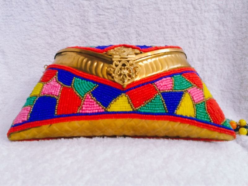 Geometric Work Clutch Purse