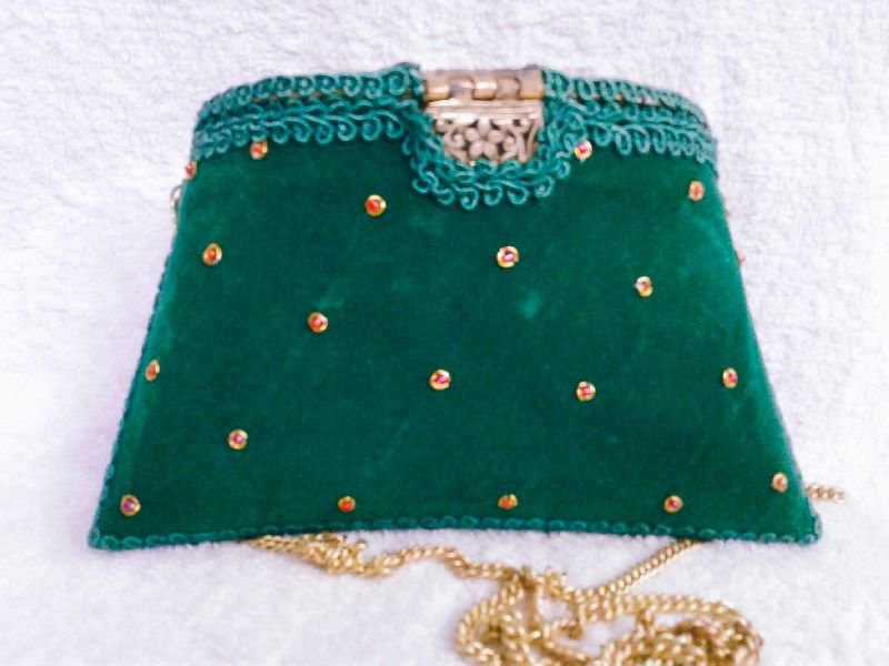 Zari Embroidery Clutch Bag 03