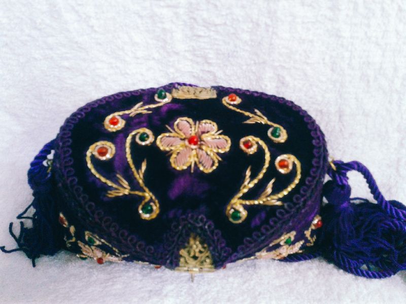 Zari Embroidery Flower Clutch Purse 02