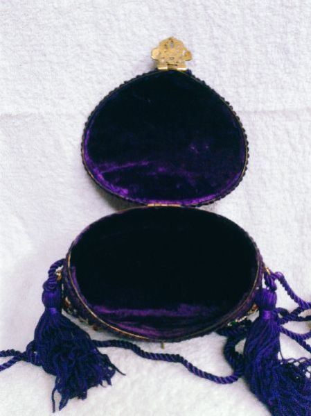 Zari Embroidery Flower Clutch Purse 04