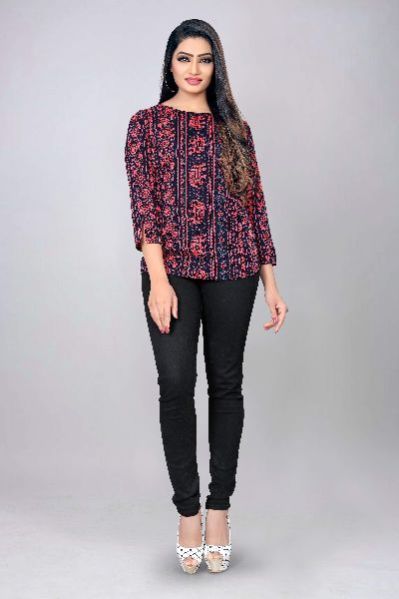 1012 Fancy Printed Top
