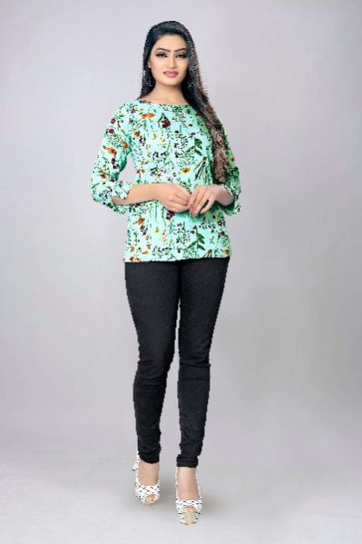 1014 Fancy Printed Top