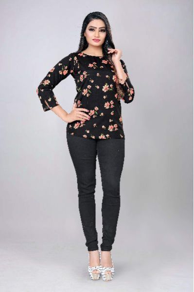 1019 Fancy Printed Top