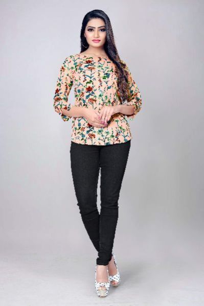 1020 Fancy Printed Top