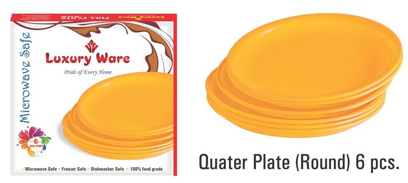 Quarter  Plate (Round) 6 pcs