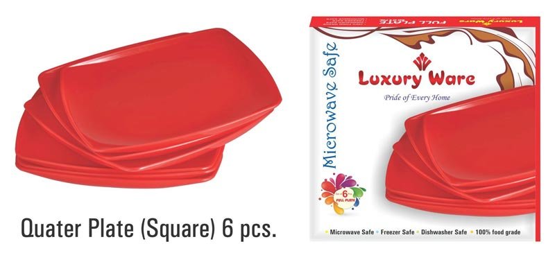 Quarter Plate (Square) 6 pcs