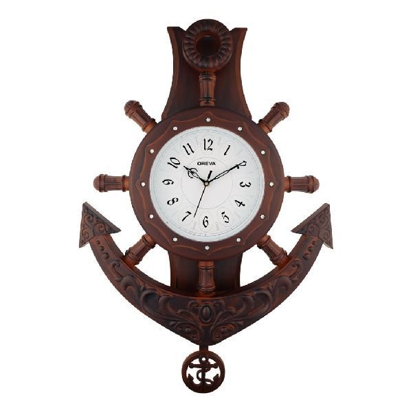 AQ 2317 SS Pendulum Analog Clock