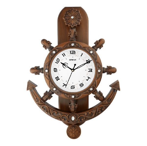 AQ 2327 SS Pendulum Analog Clock