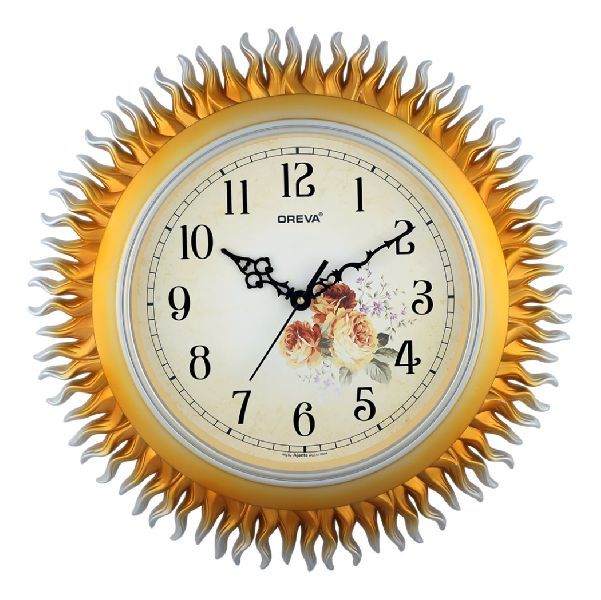 AQ 5887 SS Fancy Analog Clock