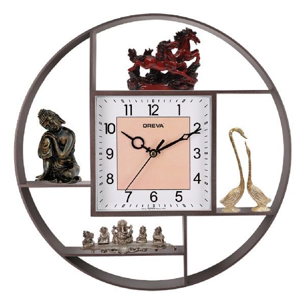 AQ 5937 SS Fancy Analog Clock