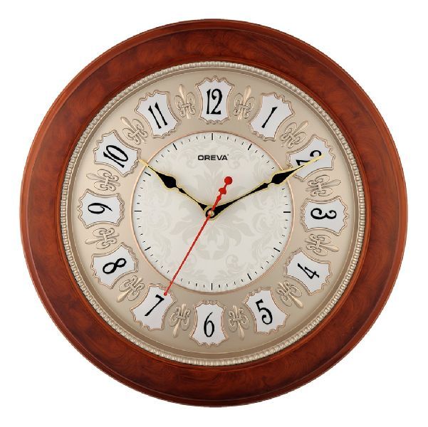 AQ 6037 SS Fancy Analog Clock