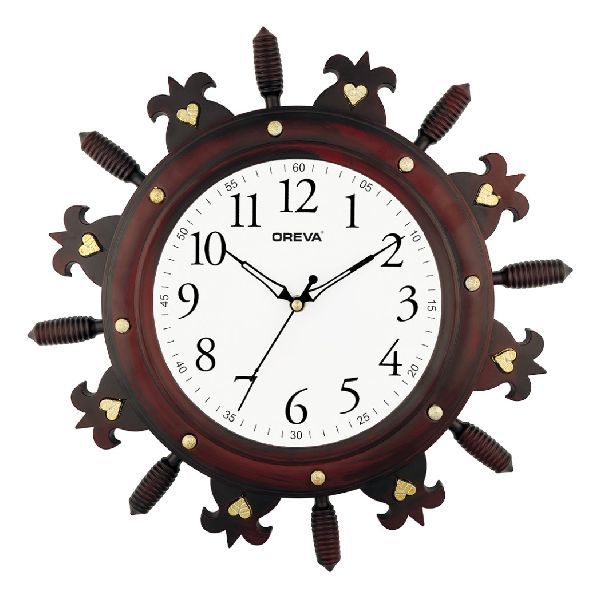 AQ 6277 SS Fancy Analog Clock