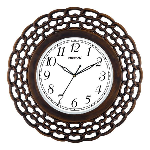 AQ 6437 SS Fancy Analog Clock