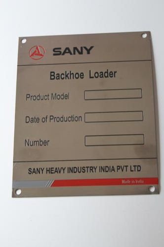Stainless Steel Etched Nameplate 03