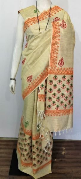 Printed Khadi Cotton Mekhela Saree 10