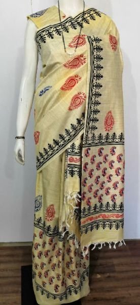 Printed Khadi Cotton Mekhela Saree 11