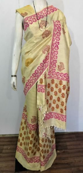 Printed Khadi Cotton Mekhela Saree 13
