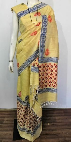 Printed Khadi Cotton Mekhela Saree 15