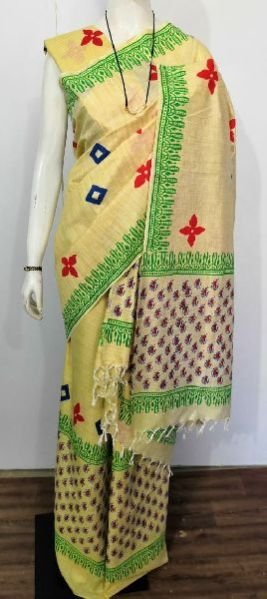 Printed Khadi Cotton Mekhela Saree 18