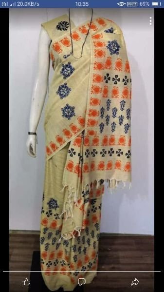 Printed Khadi Cotton Mekhela Saree 21