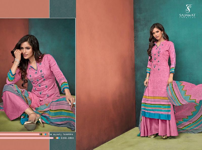 3308 Heavy Pashmina Palazzo Suit