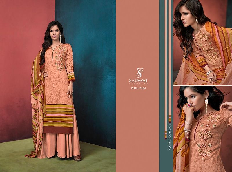 Heavy Pashmina Palazzo Suit 02