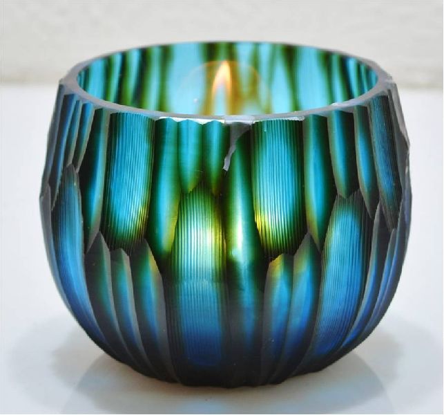 Double Layered Glass Candle Votive Holder 01