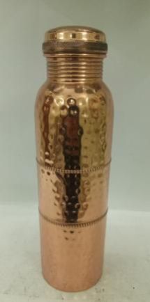 Copper Hammered Water Bottle 02