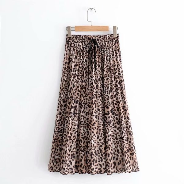 Ladies Printed Long Skirt 01