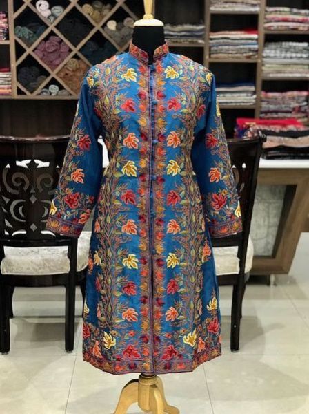 Aari Work Silk Jacket