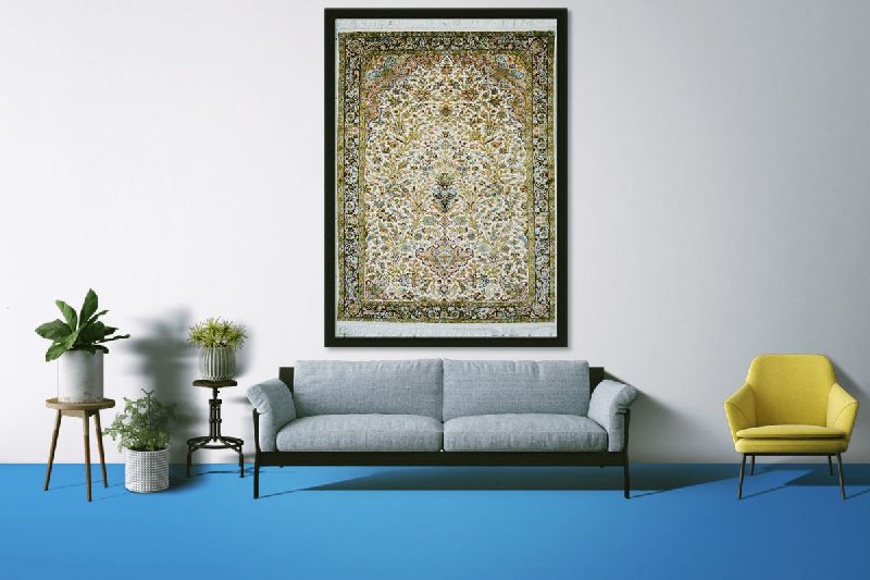 Winter White Tree of Life Rug