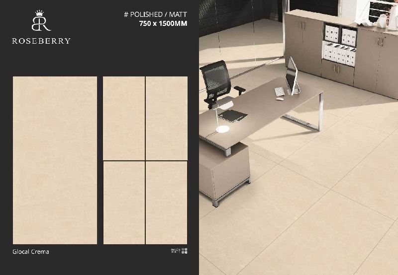 Glocal Crema Polished Matt Finish Floor Tile
