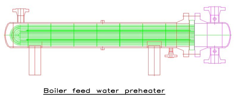 Boiler feed water preheater