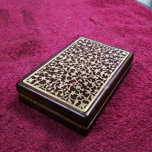 Wooden Metal Visiting Card Box 03